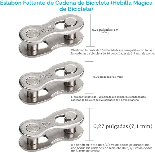 Vista 8 de Alicates de eslabones de bicicleta + herramienta divisora de cadena + comprobador de cadena + 3 pares de eslabones faltantes de bicicleta, abridor
