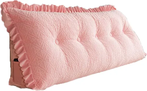Vista 11 de Almohada de apoyo de espalda en forma de cuña de 31 x 8 x 20 pulgadas, almohada de lectura para cabecero, almohada triangular de cuña de lectura