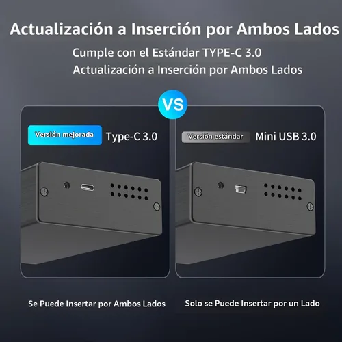 Vista 4 de GODO Caja de disco duro de doble bahía de 2.5 pulgadas, USB 3.0 a 2.5 pulgadas SATA I/II/III HDD SSDs RAID carcasa externa, compatible con UASP Trim