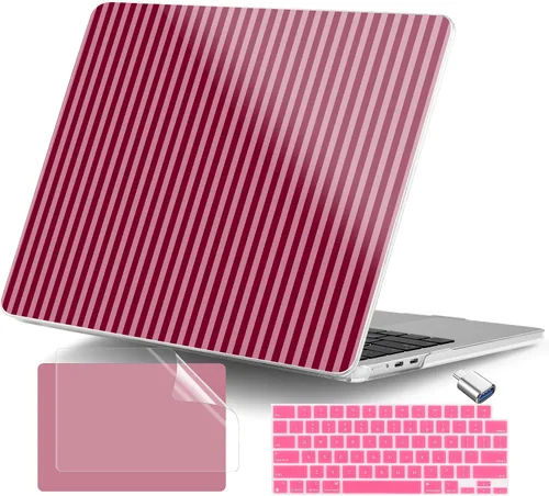 Vista 12 de Funda para MacBook Air de 15 pulgadas M5 M4 M3 M2 Chip 2026 2025 2024 2023 (modelo A3448 A3241 A3114 A2941), carcasa rígida con cubierta de teclado