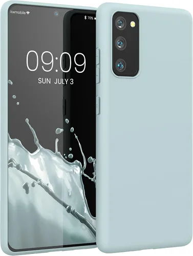 Vista 10 de kwmobile Funda compatible con Samsung Galaxy S20 FE - Funda protectora de silicona TPU suave y delgada - Azul Báltico