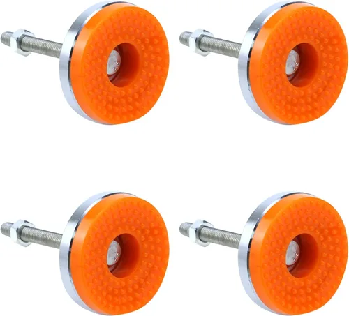 Vista 23 de Antrader 4pcs M8x50mm Ajustable Muebles Glides Antideslizante Nylon Reforzado Base Redonda 4.449 in Pie de nivelación
