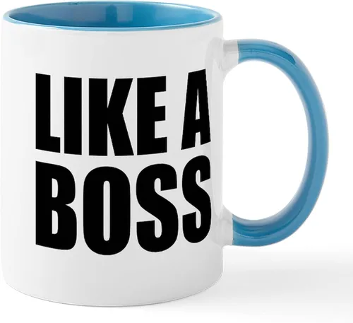 Vista 36 de CafePress – como un Boss Taza – El único Taza de café, taza de café, S, Blanco