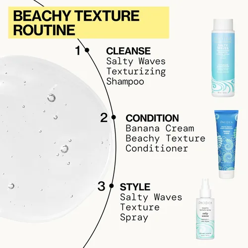 Vista 11 de Pacifica Salty Waves - Champú texturizante, textura playera, aspecto desordenado, estilos de cabello, cuidado hidratante del cabello con vitamina B