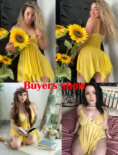 Vista 2 de Avidlove - Babydoll para mujer, prenda ajustada de encaje, ropa de dormir, prendas estilo Boudoir, ropa intima femenina disponible en tallas