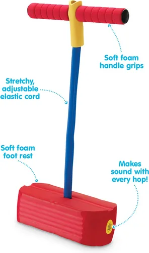 Vista 3 de Kidoozie Puente de espuma Pogo - Juego en interiores y exteriores - Fomenta un estilo de vida activo - Hace sonidos chirriantes, capacidad de 250