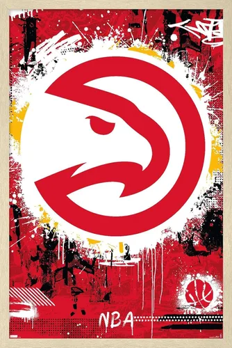 Vista 7 de Trends International NBA Atlanta Hawks - Póster de pared con logotipo Maximalist 23