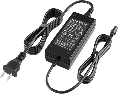 Vista 5 de Adaptador de corriente de 42V 2A PowerFast, Conector en línea de 3 clavijas para Sports Mod de 36V, Pocket Mod batería de litio, cargador de batería