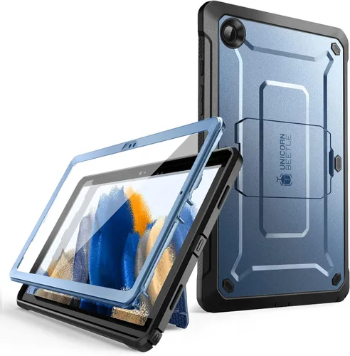 Vista 9 de SUPCASE Funda para Galaxy Tab A8 con soporte (Unicorn Beetle Pro), [protector de pantalla integrado] Funda protectora de cuerpo completo resistente