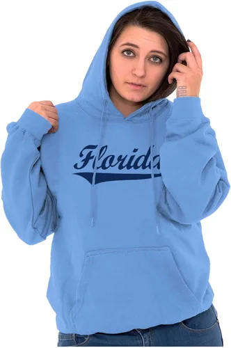 Vista 5 de Brisco Brands Florida FL - Sudadera con capucha clásica atlética para mujer y hombre, sunshine