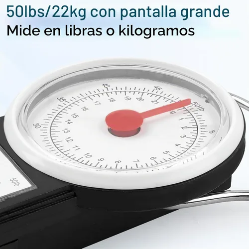Vista 5 de Escala colgante mecánica Báscula multiusos para equipaje