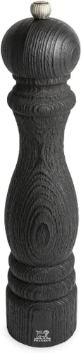 Vista 13 de Molinillo de pimienta de madera reciclada manual y su pimienta de comercio justo, acabado negro, 3.9 in - 4 pulgadas