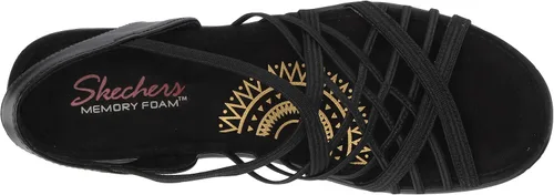 Vista 5 de Skechers Parallel Crossed Wires - Sandalias con talón descubierto y plataforma para mujer