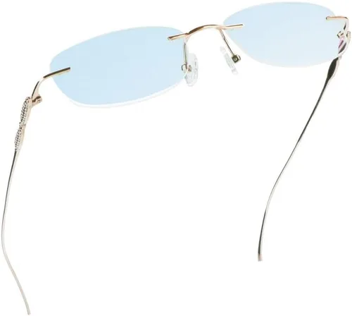 Vista 12 de LifeArt Pure Titanium Frame Glasses/Blue Light Blocking Reading Glasses, Reduce Eyestrain, Stylish for Men and Women