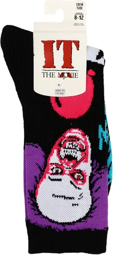 Vista 3 de Bioworld It Classic 1990 Pennywise - Calcetines deportivos para hombre, Negro