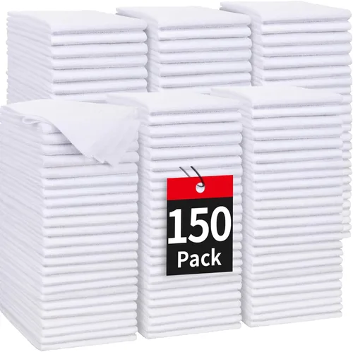 Vista 34 de Toallas de microfibra para automóviles, paquete de 24 paños de limpieza de microfibra, toallas de limpieza de 11.5 x 11.5 pulgadas, absorbentes a