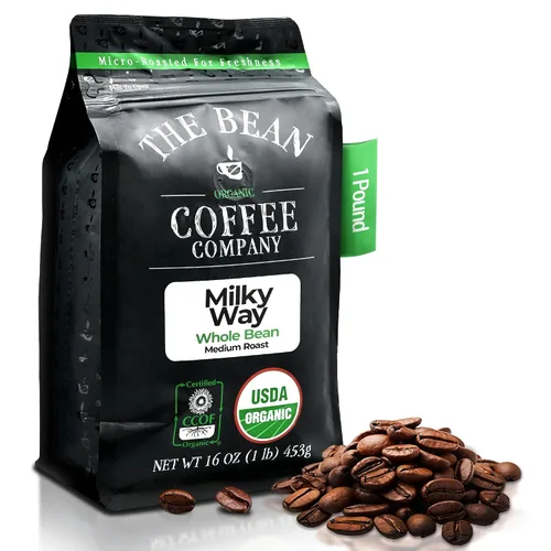 Vista 24 de The Bean Organic Coffee Company Aloha Bean (avellana hawaiana), tostado medio, café en grano entero, bolsas de 16 onzas (paquete de 2)