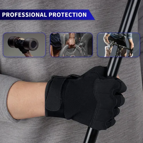 Vista 7 de Guantes sin dedos Fioretto para Airsoft, tiro, medio dedo, caza, senderismo, ciclismo, conducción, motocicleta, escalada, guantes de trabajo M210603