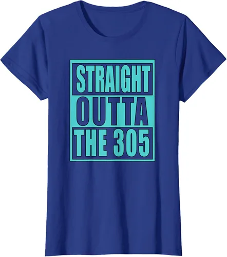 Vista 4 de Miami Straight Outta The 305 Funny South Florida Fan - Camiseta