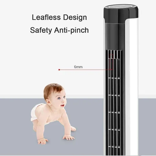 Vista 4 de Air Cooler for Home Office Evaporative Coolers 41 Inch Quiet Tower Fan Remote Control Cooling Fan with 3 Modes 3 Speeds Bladeless Oscillating