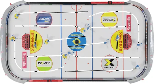Vista 3 de STIGA Table-Top Rod Hockey Game Play Off 21 – Classic Ice Hockey Action with Enhanced Features, Easy Assembly, Includes 2 Pucks – Fun for All Ages