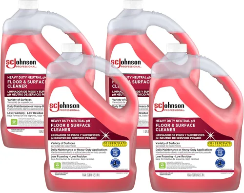 Vista 12 de SC Johnson Professional Limpiador de suelos y superficies de pH neutro resistente, concentrado de limpiador de pisos, botella de 32 onzas líquidas