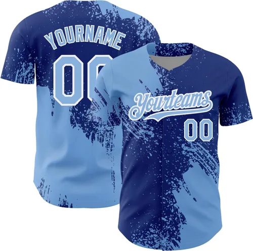 Vista 11 de Camiseta de béisbol personalizada con patrón de cepillo de béisbol, camisas de béisbol personalizadas, uniforme deportivo, número de nombre cosido