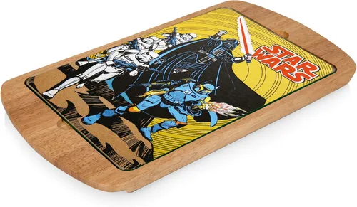 Vista 10 de Picnic TIME Disney Princess - Tabla de queso de Cenicienta con parte superior de vidrio, bandeja para servir, tablas de queso, tablas de embutidos