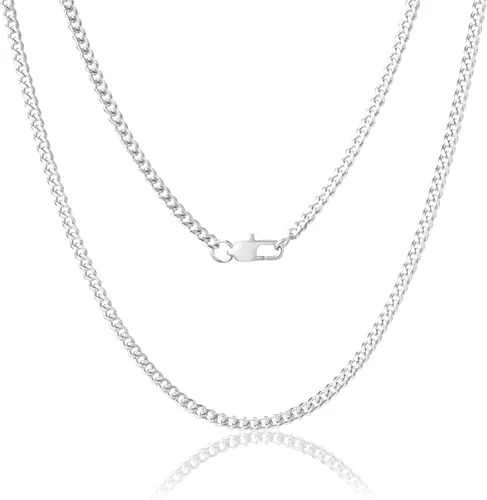 Vista 15 de XIANNVXI Cadena de eslabones cubanos para hombres y mujeres, chapado en oro real de 18 quilates, cadena de eslabones para hombre, cadena de acero