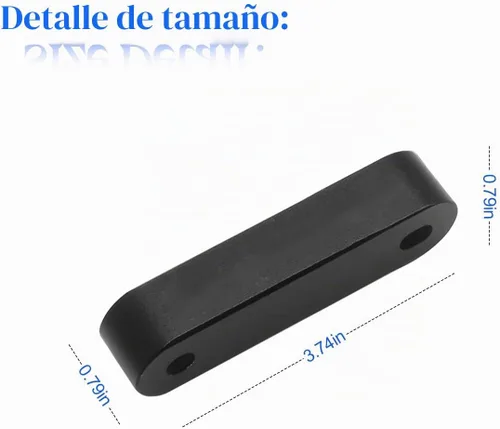 Vista 2 de zipelo Kit de elevador espaciador de capó de automóvil, kit de modificación de espaciador de ventilación de ventilación frontal de aleación de Negro