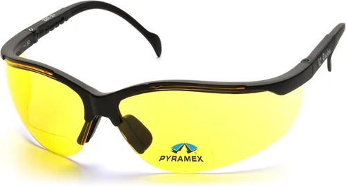 Vista 14 de Pyramex Venture II Bifocal Readers Safety Glasses Protective Eyewear, 2.5 Diopters, Amber