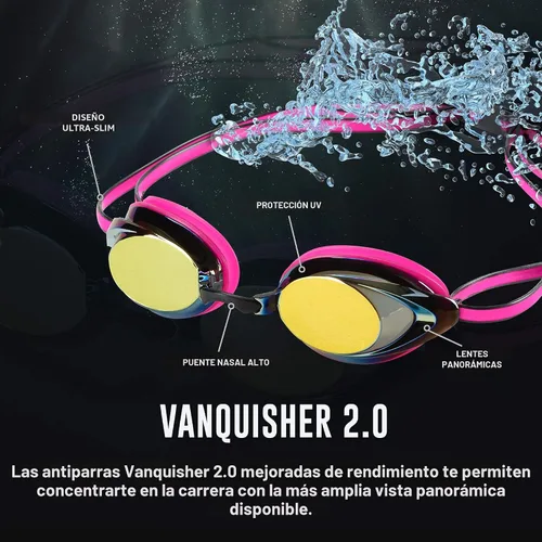Vista 7 de Speedo Women's Swim Goggles Mirrored Vanquisher