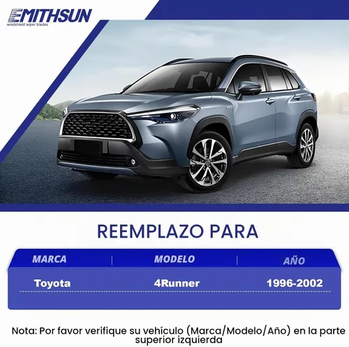 Vista 2 de Juego de 3 limpiaparabrisas de repuesto para Toyota 4Runner 1996-2002, cumple con la calidad de fabricante original del equipo, juego