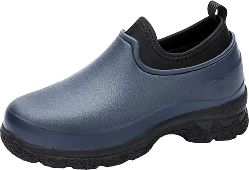 Vista 10 de YUKTOPA Zuecos de trabajo impermeables antideslizantes para hombre y mujer, resistentes al aceite, zapatos de chef de seguridad, zapatos de trabajo