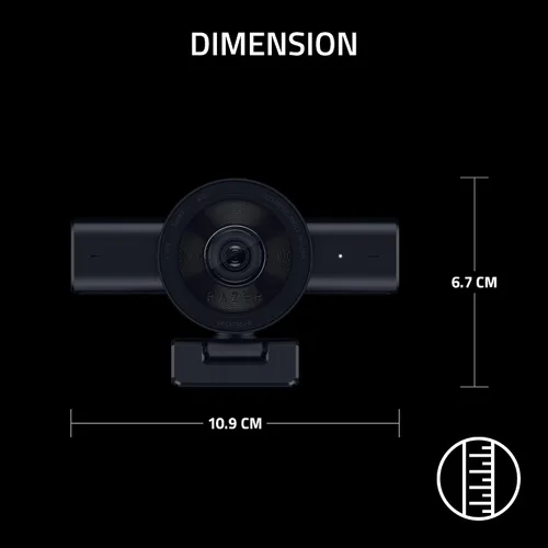 Vista 14 de Razer Kiyo V2 Webcam para transmisión y colaboración 4K 30 Fps, negro