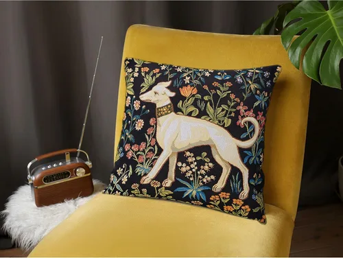 Vista 2 de STP GOODS Almohada de tapiz, almohada decorativa, decoración bohemia perfecta para sofá, sala de estar, dormitorio, cojín de sofá de 18 x 18