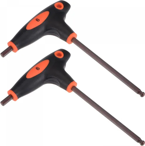 Vista 9 de uxcell Llave hexagonal de extremo de bola de 0.079 in, llave inglesa con mango en T, acero métrico S2 2 piezas