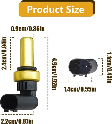 Vista 6 de 55591401 Sensor de temperatura del refrigerante, compatible con Chevy Trax Crvze Sonic Bvlck Encore 2011 2012 2013 2014 2015 2016 2017, reemplaza