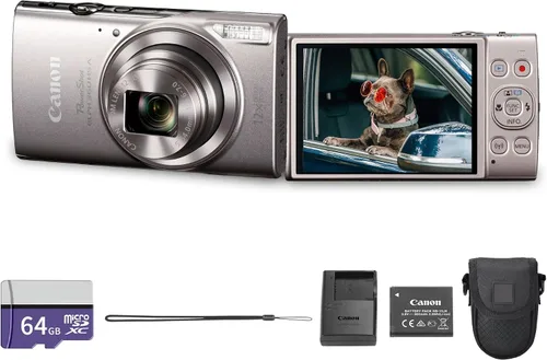 Vista 7 de Canon PowerShot - Cámara digital ELPH 360 HS A (negro) Sensor CMOS de 20.2 MP, zoom óptico de 12x y Wi-Fi integrado Apuntar y disparar compacto