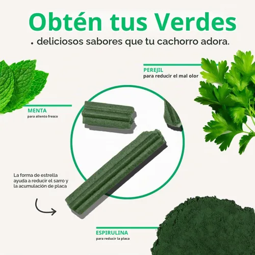 Vista 4 de VetPro Complete Dr. Joseph's Advanced Dental Sticks con prebióticos, 15 varillas, limpia los dientes, refresca el mal aliento y apoya la salud