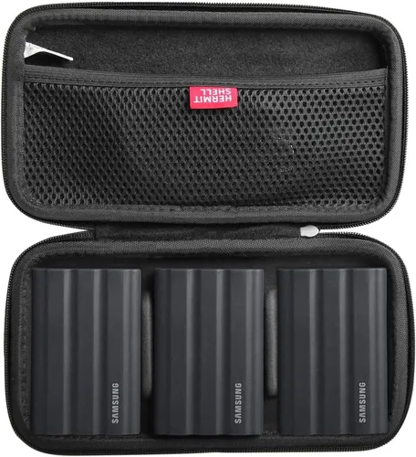 Vista 7 de Hermitshell Funda rígida de viaje para Samsung T7 Shield 2TB / 1TB / 4TB, SSD portátil, USB 3.2 Gen2 unidad externa de estado sólido