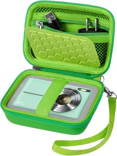 Vista 12 de Estuche protector y de transporte para cámara digital, AbergBest 21 megapíxeles 2.7" LCD recargable HD/Kodak Pixpro/Canon PowerShot ELPH 180/190