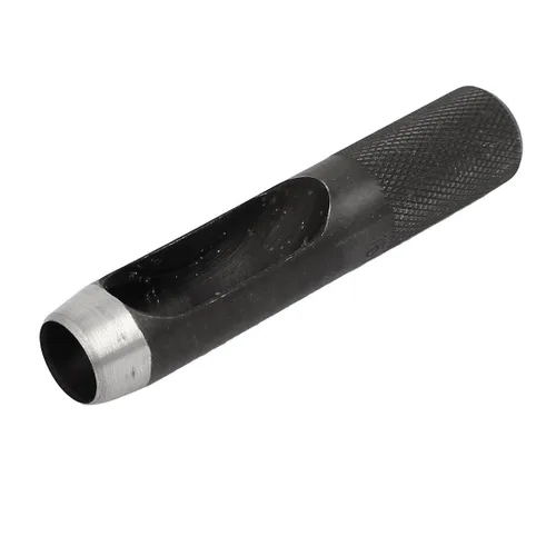 Vista 5 de uxcell Perforador hueco de la caña moleteada del metal del diámetro de 3.3 ft m para la correa de la junta de cuero
