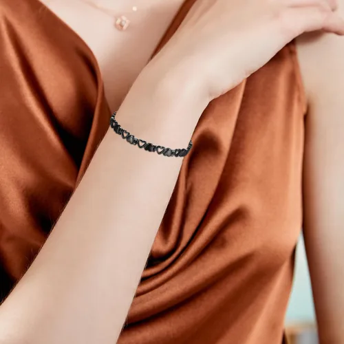 Vista 5 de BioMag Pulsera Magnética para Mujeres, Pulsera de Acero de Titanio Brazaletes para Alivio del Dolor Joyería de Cobre Puro Sólido Regalo