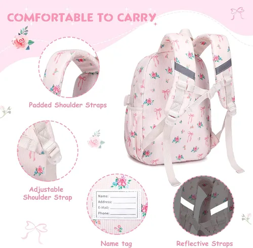 Vista 6 de JUEGO DE 12 MOCHILAS Lazo Floral Beige