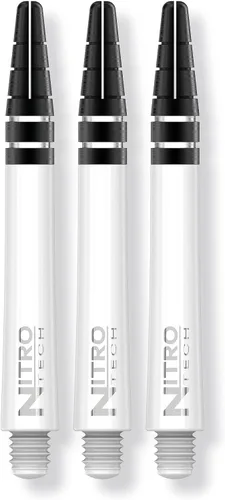Vista 4 de RED DRAGON Nitrotech Dart Shafts - Transparent Polymer Stems with Flight Locking System for Secure Flight Retention - Available in Short