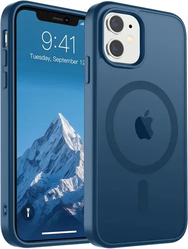 Vista 276 de SUPFINE Funda magnética para iPhone SE 2022 (3ª)/2020 (2ª), iPhone 8 (compatible con MagSafe) (protección contra caídas de grado militar), funda