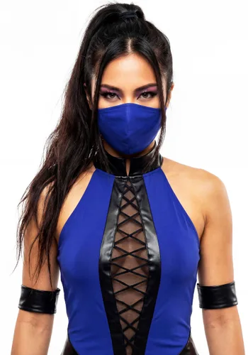 Vista 9 de Disfraz de Kitana para Mujer de Mortal Kombat Multicolor