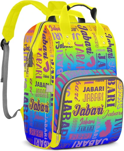 Vista 22 de Bolsos de bebé de encargo del muchacho del nombre, mochila Negro 01
