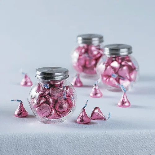 Vista 2 de Hershey besa el chocolate con leche en papel de aluminio rosa bolsa de 1 libra (16 onzas aproximadamente 100 besos) la mejor manera de darte un